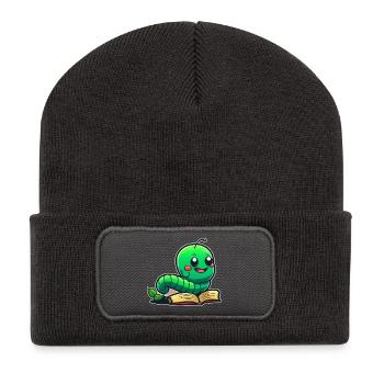 Bookworm - Recycled Patch Beanie - dark grey - Front