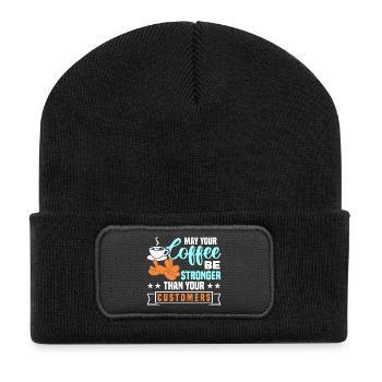 Ballon Twisting Design - Recycelte Patch Beanie - Schwarz - Vorne
