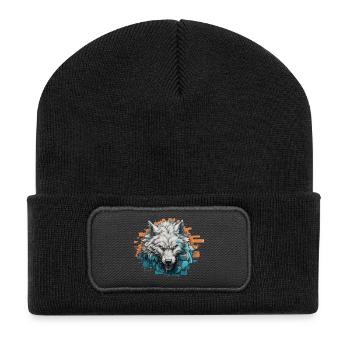 L’ du Nord - Style Graffiti - Beanie recyclé à patch - noir - Devant