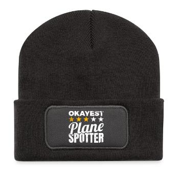 Average Planespotter - Recycled Patch Beanie - dark grey - Front