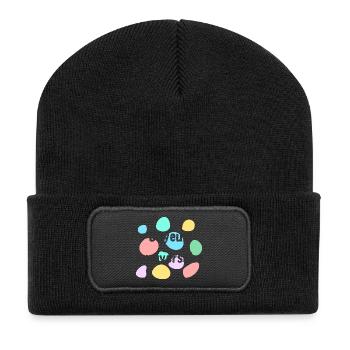 ANNIVERSARY. HAPPY BIRTHDAY. HAPPY BIRTHDAY. - Recycled Patch Beanie - black - Front