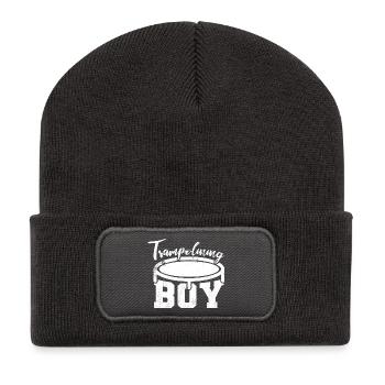 Trampoline Jumper Garçon - Beanie recyclé à patch - charbon - Devant