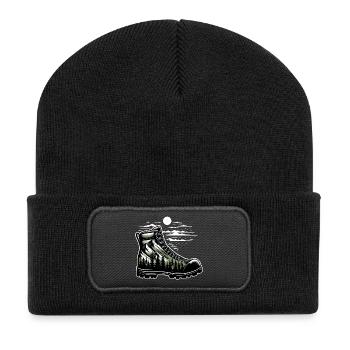 Chaussure randonnée Montagne Trekkeur Randonneur - Beanie recyclé à patch - noir - Devant