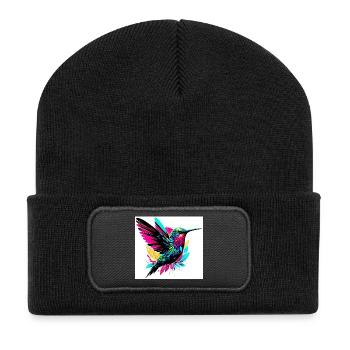 Colibri - Beanie recyclé à patch - noir - Devant