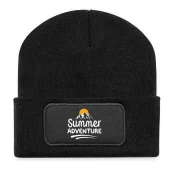 Summer Adventure - Recycled Patch Beanie - black - Front