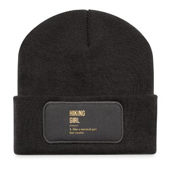 Wandern - Recycelte Patch Beanie - Dunkelgrau - Vorne