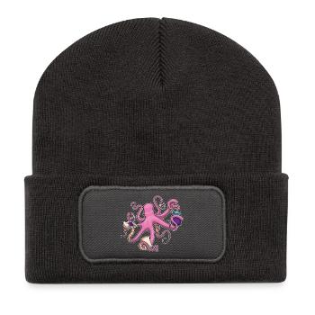 Octopus Sandwich - Recycled Patch Beanie - dark grey - Front