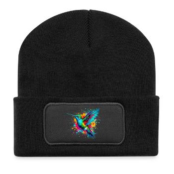 Colibri - Beanie recyclé à patch - noir - Devant