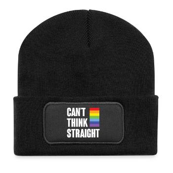LGBTQ-Pride-Monat - Ich kann nicht klar denken - Recycelte Patch Beanie - Schwarz - Vorne