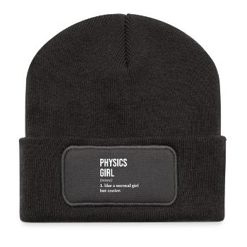 Physik - Recycelte Patch Beanie - Dunkelgrau - Vorne