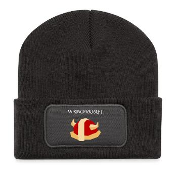 Wikingerkraft - Recycelte Patch Beanie - Dunkelgrau - Vorne