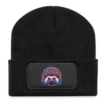 Hedgehog - Recycled Patch Beanie - black - Front