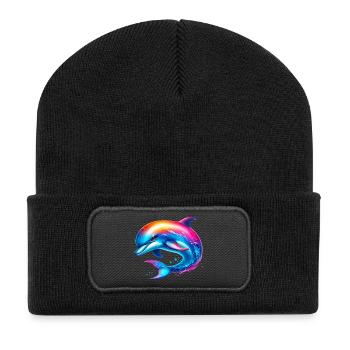 Dolphin - Recycled Patch Beanie - black - Front