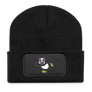 Panda Inline skating Inline skates - Recycled Patch Beanie - black - Front