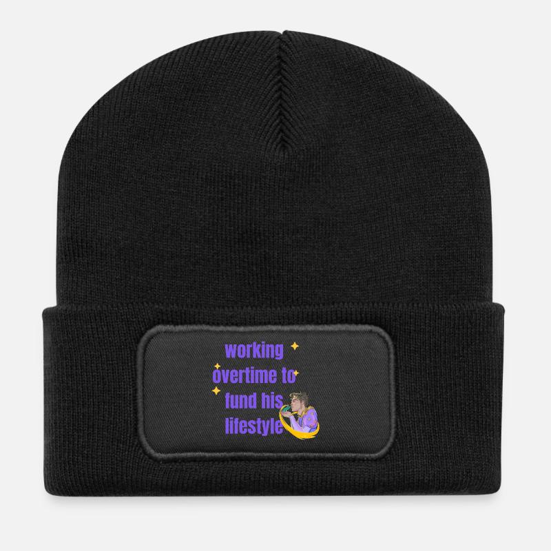 my bfs taste aint cheap - Recycelte Patch Beanie - Schwarz