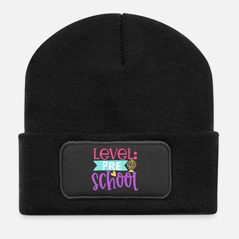 Level: Preschool - Recycled Patch Beanie - black