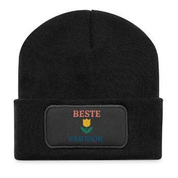 Best Grandma - Recycled Patch Beanie - black - Front