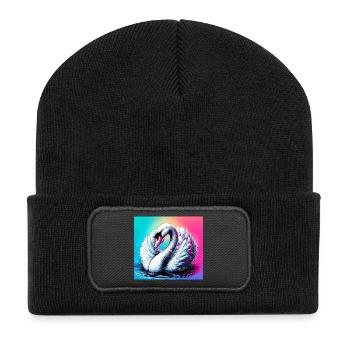 swan - Recycled Patch Beanie - black - Front