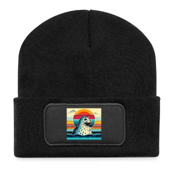seal - Recycled Patch Beanie - black - Front