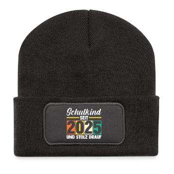 Kita Farewell First Grade School Enrollment 2025 - Recycled Patch Beanie - dark grey - Front