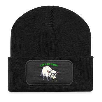 Wolf_in_schaapskleren - Beanie recyclé à patch - noir - Devant