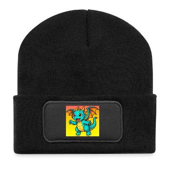 dragon - Recycled Patch Beanie - black - Front