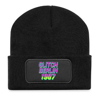 Glitch, Berlin 1987 - Recycled Patch Beanie - black - Front