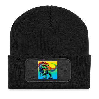 dinosaur - Recycled Patch Beanie - black - Front