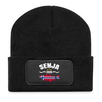 Senja Fishing Trip Norway 2026 - Recycled Patch Beanie - black - Front