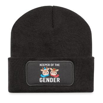 Gardien de la révélation du genre - Beanie recyclé à patch - charbon - Devant