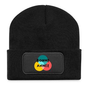 HAPPY NEW YEAR. NEW YEAR'S EVE. NEW YEAR - Recycled Patch Beanie - black - Front