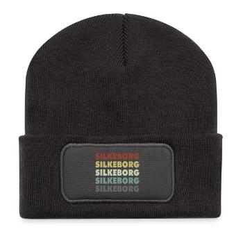 Silkeborg - Danemark - Danemark - Scandinavie - Beanie recyclé à patch - charbon - Devant