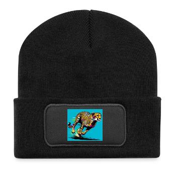 cheetah - Recycled Patch Beanie - black - Front