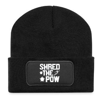 Déchiquetez la poudreuse - Beanie recyclé à patch - noir - Devant