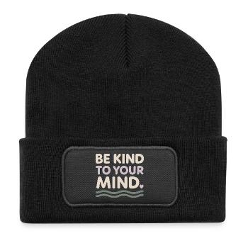 Mental health awareness, - Recycled Patch Beanie - black - Front