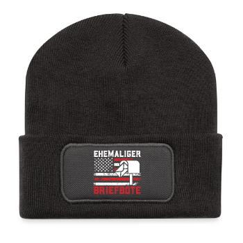 Retirement FORMER POSTMAN USA Funny - Recycled Patch Beanie - dark grey - Front