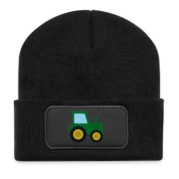 Tractor farm - Recycled Patch Beanie - black - Front