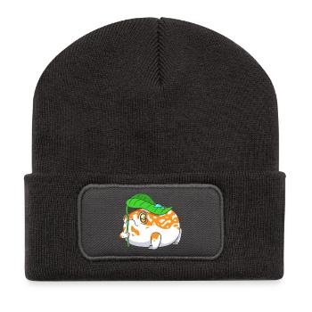 Grenouille pluviale du désert de Frosch - Beanie recyclé à patch - charbon - Devant