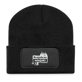 Stadtbild - polnisch - ready when you are - Recycelte Patch Beanie - Schwarz - Vorne