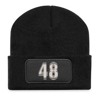 Numéro de course 48 – Passion du sport automobile - Beanie recyclé à patch - noir - Devant
