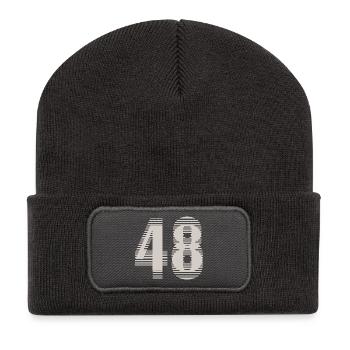 48 Racing Number – Motorsport Passion - Recycled Patch Beanie - dark grey - Front