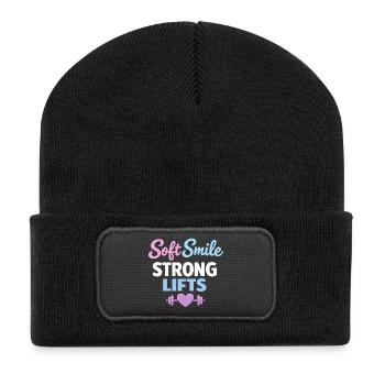 Anime Strong Girl qui prend la Force - Beanie recyclé à patch - noir - Devant