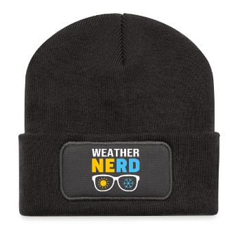 Storm Meteorology Meteorologist Tornado - Recycled Patch Beanie - dark grey - Front