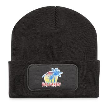 Vacances Îles Baléares - Beanie recyclé à patch - charbon - Devant
