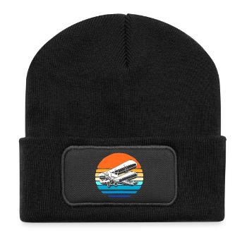 Model Airplane Model Airplane - Recycled Patch Beanie - black - Front