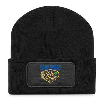 Irish Dance Step-dancing Celtic Fan - Recycled Patch Beanie - black - Front