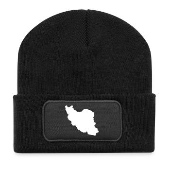 Iran Silhouette - Recycled Patch Beanie - black - Front