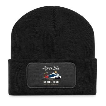 Après Ski Vintage Rétro Cadeau des années 90 - Beanie recyclé à patch - noir - Devant
