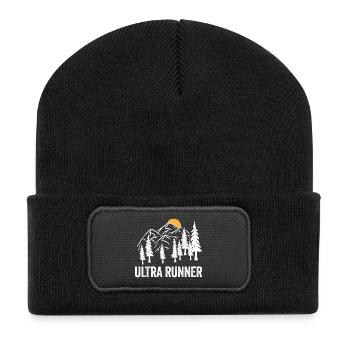 Ultra Runner - Recycled Patch Beanie - black - Front