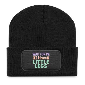 Cute Saying Humor Meme Funny Gift Idea - Recycled Patch Beanie - black - Front